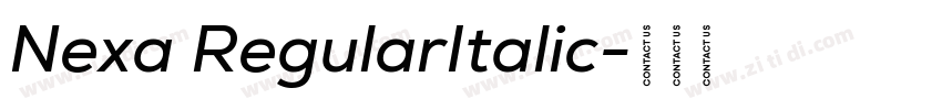 Nexa RegularItalic字体转换
